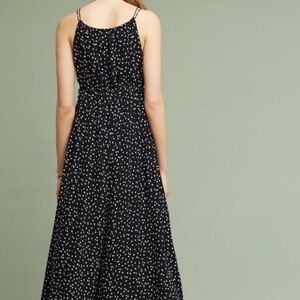 Anthropologie Maeve Finley Black Polka Dot Jumpsuit Size‎ 14